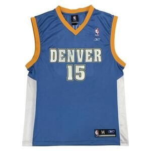 Denver Nuggets Carmelo Anthony Jersey Mens Medium M Blue Reebok Melo #15 Vintage